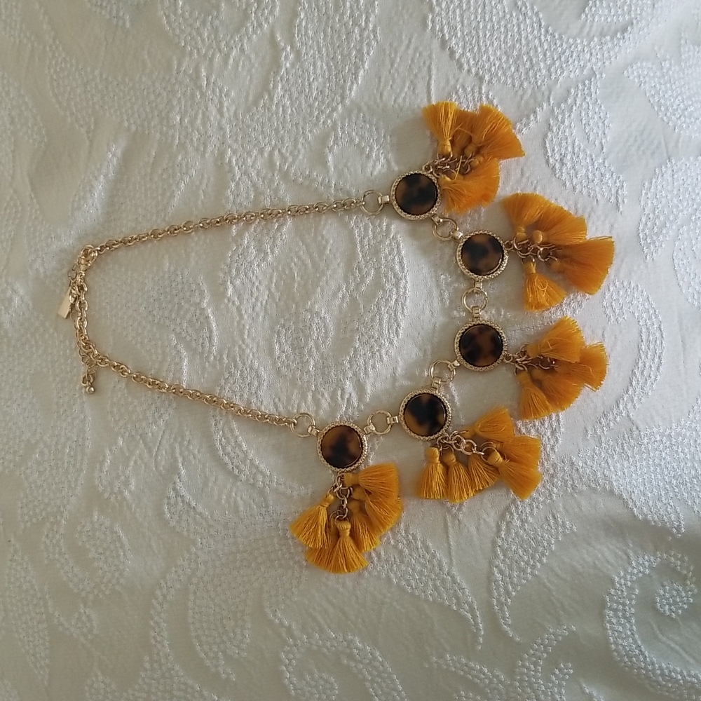 INC Choker Style Leopard Necklace